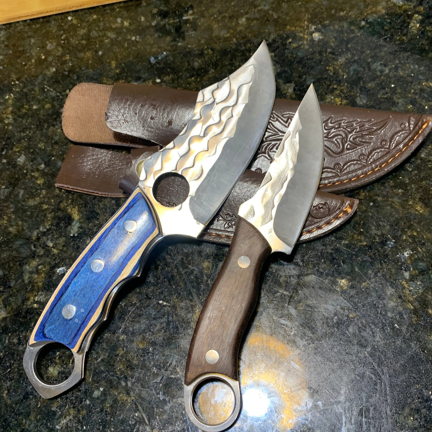 Combo of 2 Blue Handmade Knives - Buy 1, Get 2