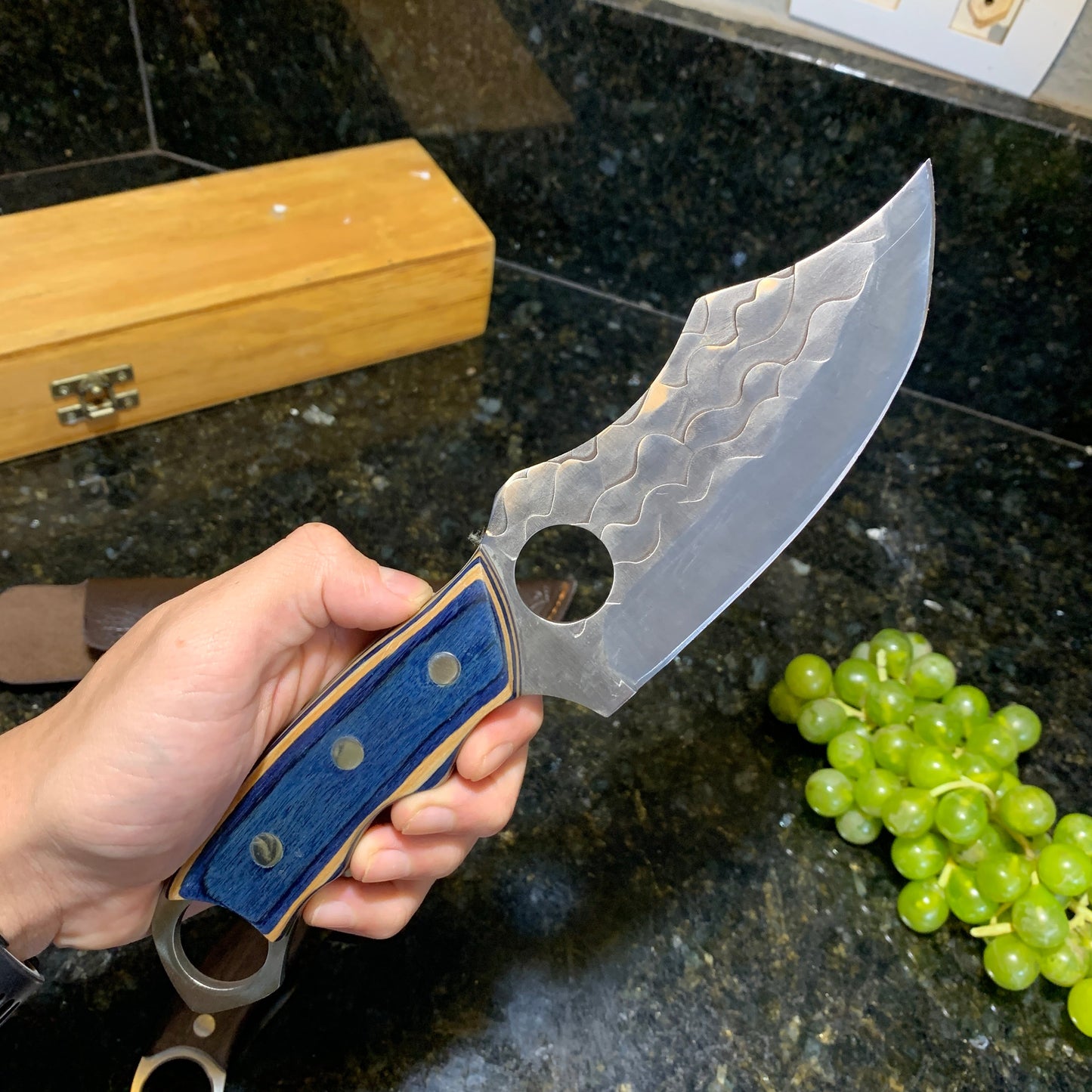 Combo of 2 Blue Handmade Knives - Buy 1, Get 2