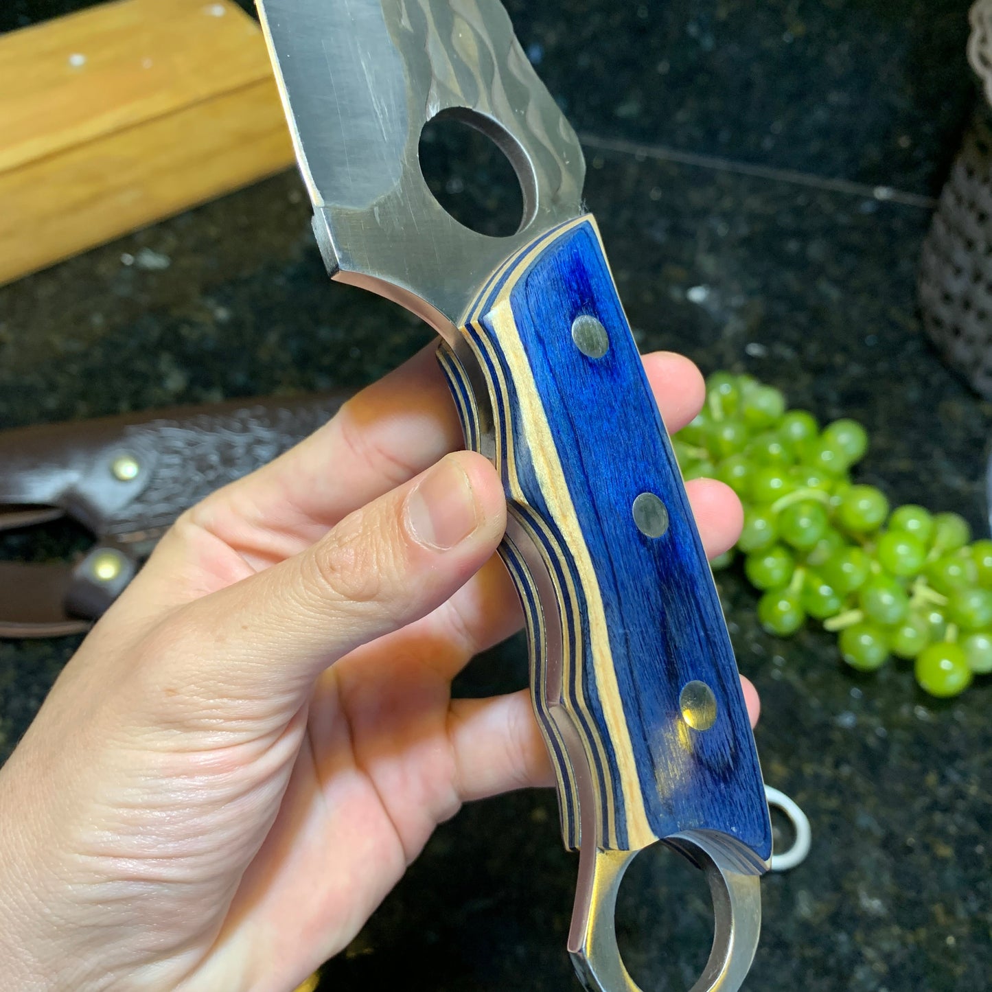 Combo of 2 Blue Handmade Knives - Buy 1, Get 2