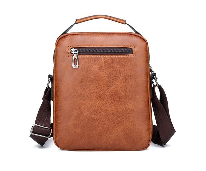 Men's Leather Jеер Bag + Free Leather Wallet