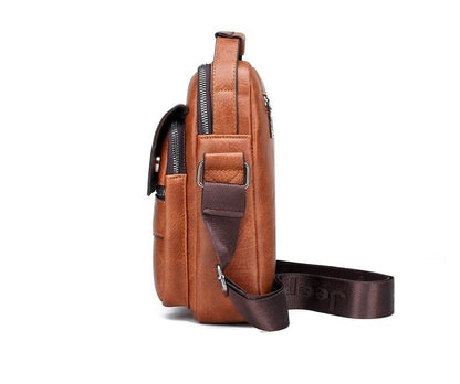 Men's Leather Jеер Bag + Free Leather Wallet