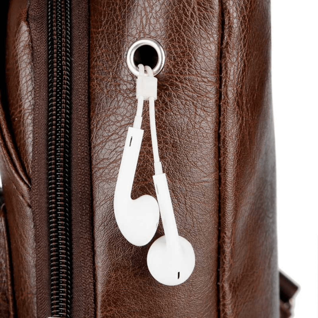 Unisex Leather Crossbody Bag