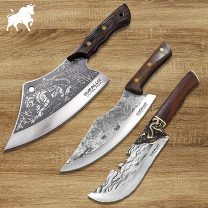 Combo of 3 Hand Forged Knives + Sheaths