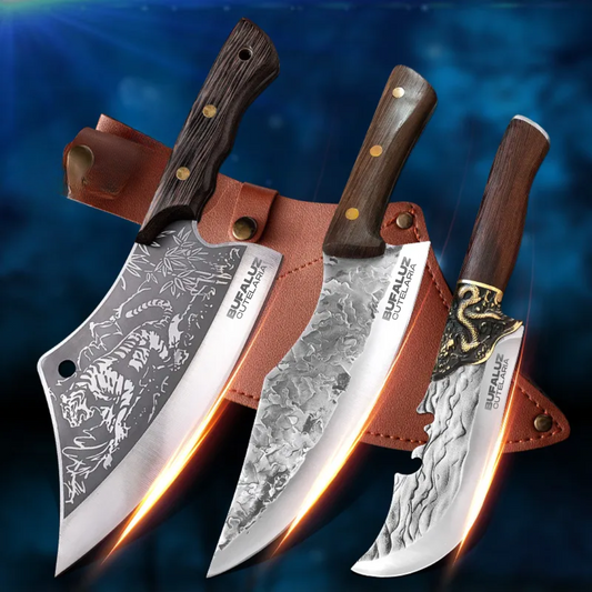 Combo of 3 Hand Forged Knives + Sheaths