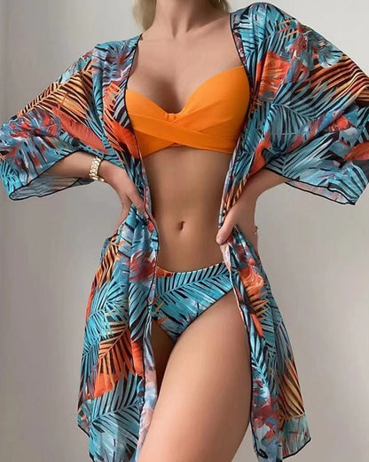 Summer 2024 Beachwear Set - Bikini + Cover-Up