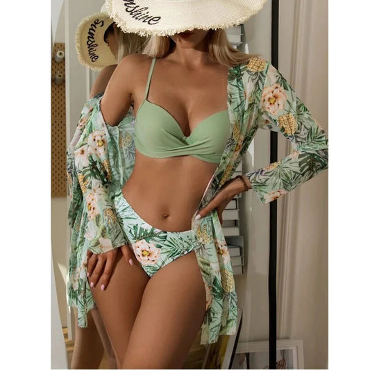 Summer 2024 Beachwear Set - Bikini + Cover-Up