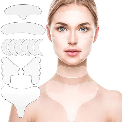 Reusable Facial, Neck and Décolleté Wrinkle Patches (16-pack)