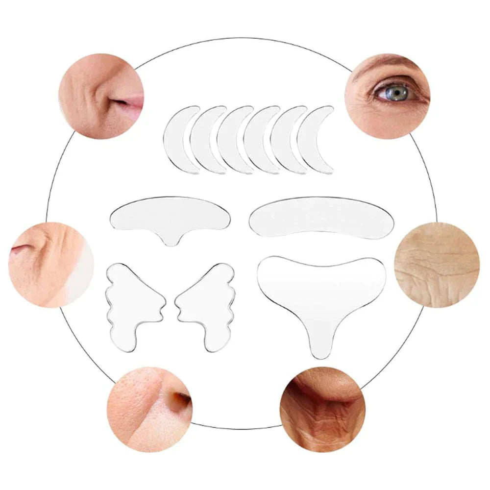 Reusable Facial, Neck and Décolleté Wrinkle Patches (16-pack)