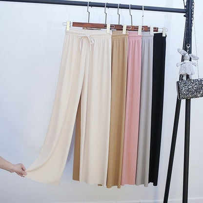 Set of 3 Ice Silk Subtle Trousers - New Spring Summer Fashion Trend