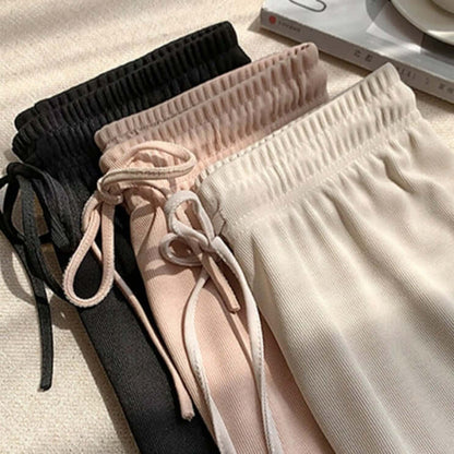 Set of 3 Ice Silk Subtle Trousers - New Spring Summer Fashion Trend