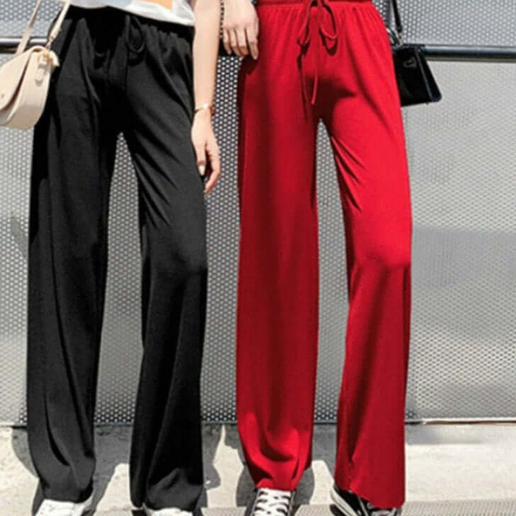 Set of 3 Ice Silk Subtle Trousers - New Spring Summer Fashion Trend