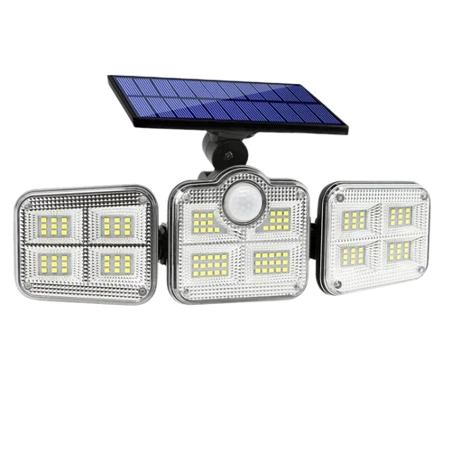 800W Solar LED Floodlight with 3 Heads - EcoLight