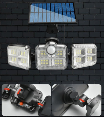 800W Solar LED Floodlight with 3 Heads - EcoLight