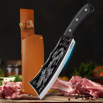 Combo Knife and Duel Cleaver - Hand Forged [Buy 1, Get 2]