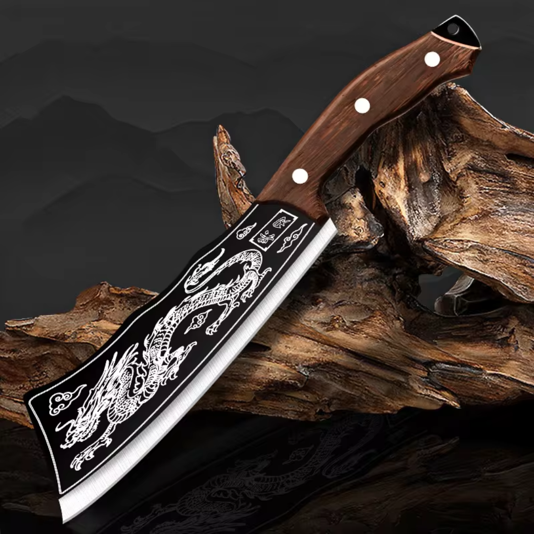 Combo Knife and Duel Cleaver - Hand Forged [Buy 1, Get 2]