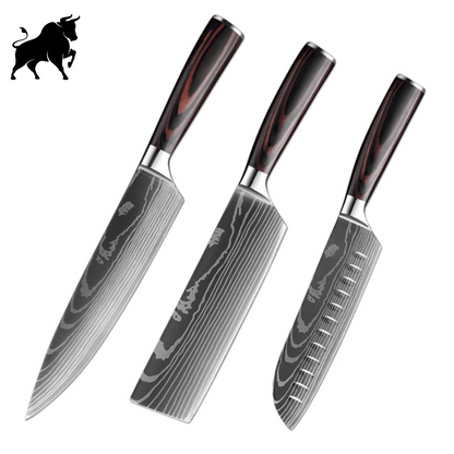 Combo of 3 Master Damascus Steel Knives